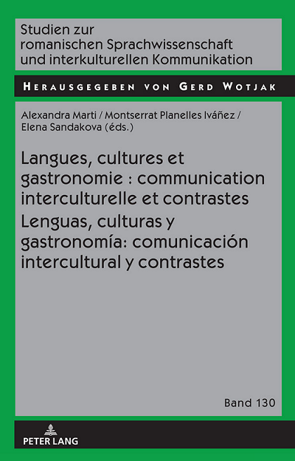 Imagen de portada del libro Langues, cultures et gastronomie