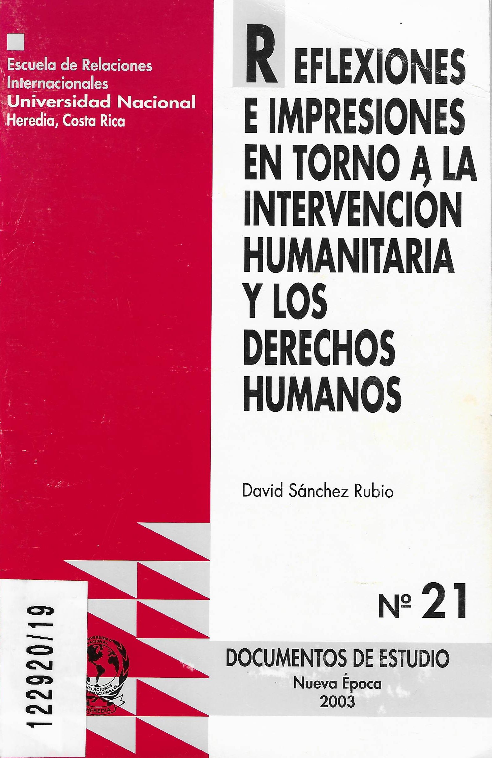 Imagen de portada del libro Reflexiones e impresiones en torno a la intervención hunanitaria y los derechos humanos