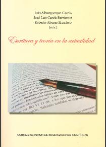 Imagen de portada del libro Escritura y teoría en la actualidad