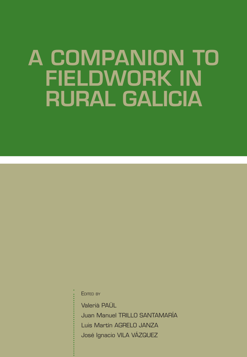 Imagen de portada del libro A companion to fieldwork in rural Galicia