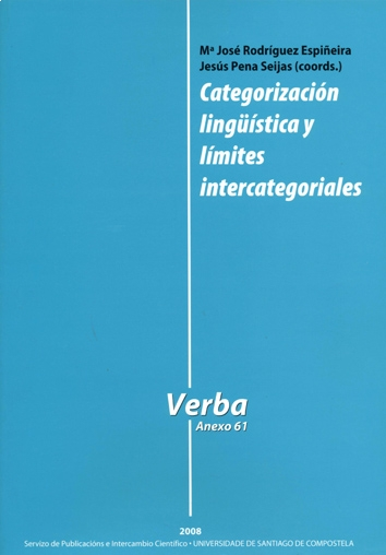 Imagen de portada del libro Categorización lingüística y límites intercategoriales