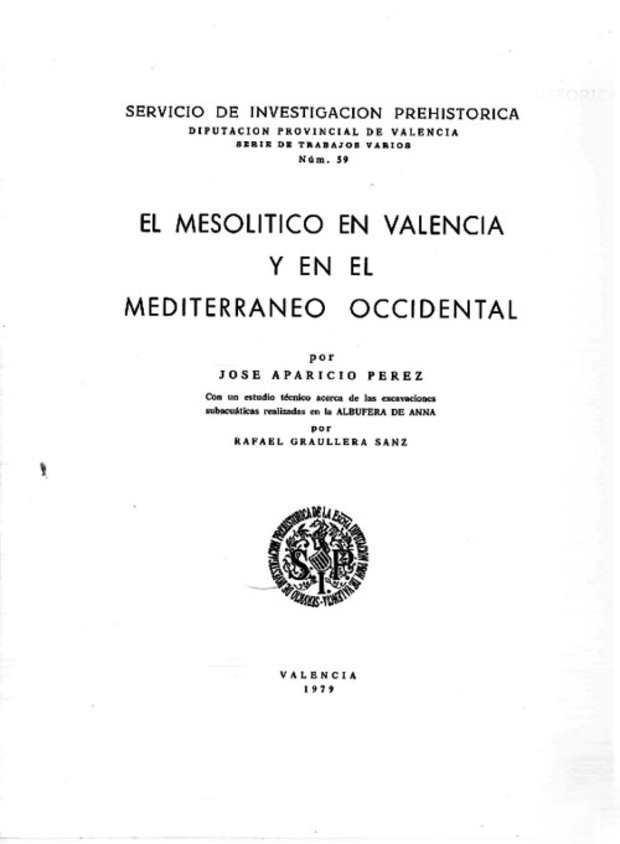 Imagen de portada del libro El Mesolítico en Valencia y en el Mediterráneo occidental