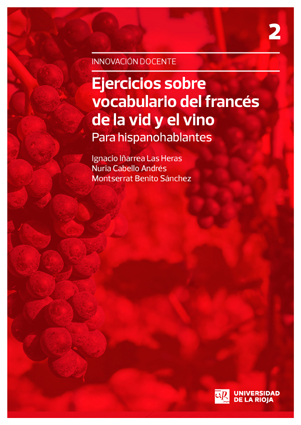 Imagen de portada del libro Ejercicios sobre vocabulario del francés de la vid y el vino