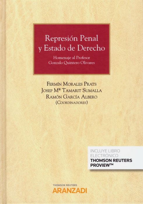 Imagen de portada del libro Represión penal y estado de derecho