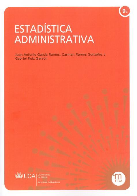 Imagen de portada del libro Estadística administrativa