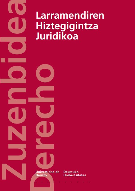 Imagen de portada del libro Larramendiren hiztegigintza juridikoa