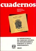 Imagen de portada del libro La supervivencia del derecho español en Hispanoamérica durante la época independiente