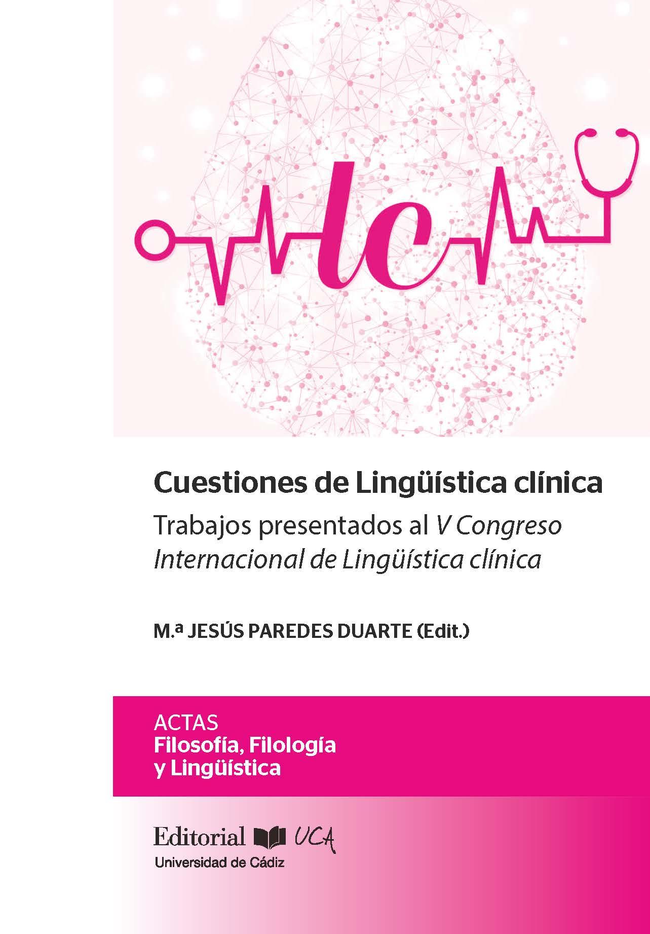 Imagen de portada del libro Cuestiones de Lingüística clínica