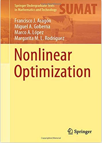 Imagen de portada del libro Nonlinear optimization