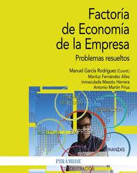 Imagen de portada del libro Factoría de economía de la empresa