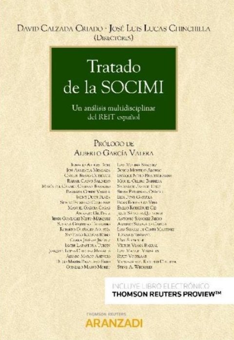 Imagen de portada del libro Tratado de la SOCIMI