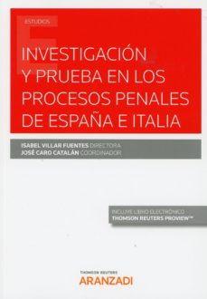Imagen de portada del libro Investigación y prueba en los procesos penales de España e Italia
