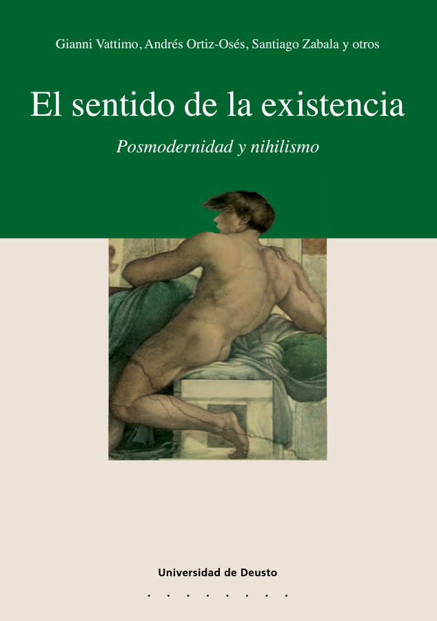 Imagen de portada del libro El sentido de la existencia