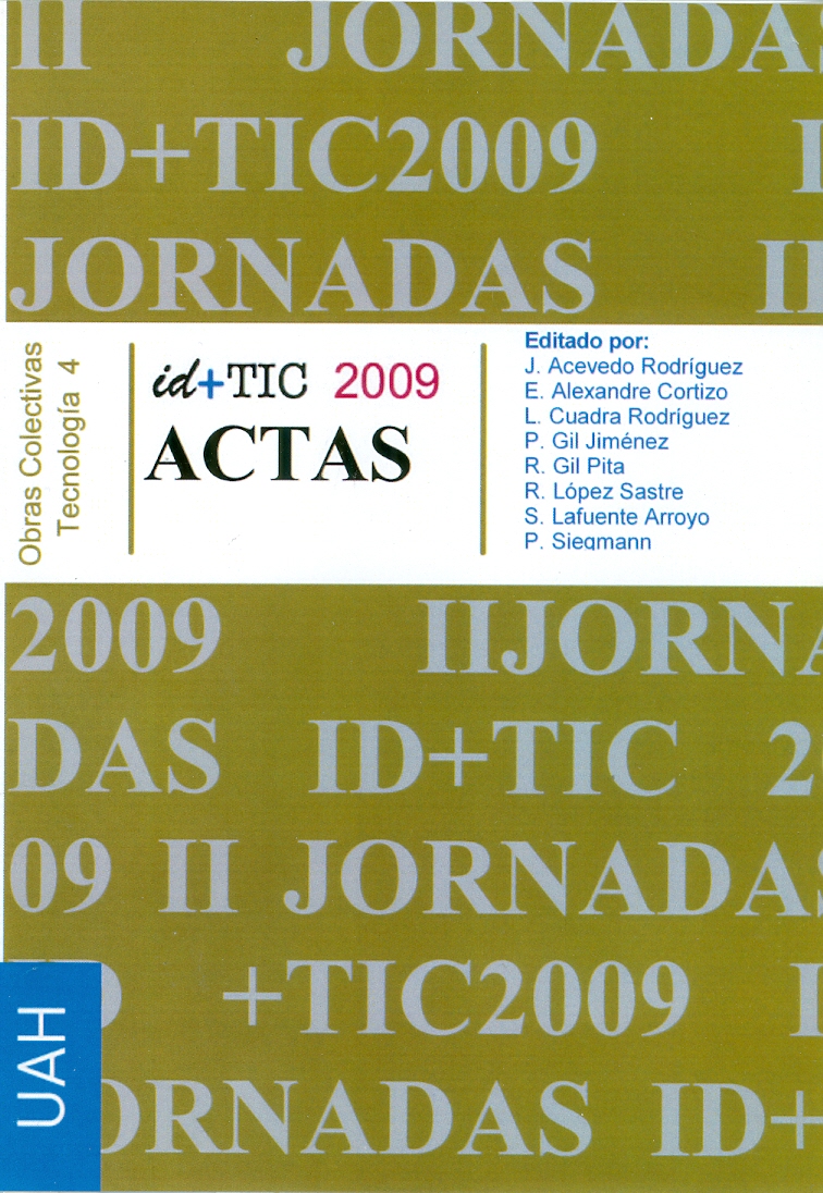 Imagen de portada del libro II Jornadas ID+TIC 2008