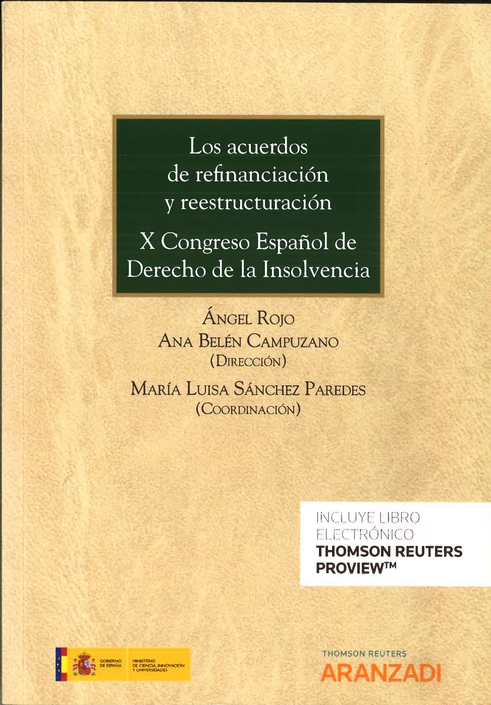 Imagen de portada del libro Los acuerdos de refinanciación y reestructuración