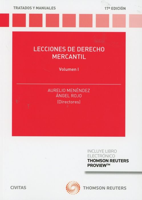 Imagen de portada del libro Lecciones de derecho mercantil. Volumen I