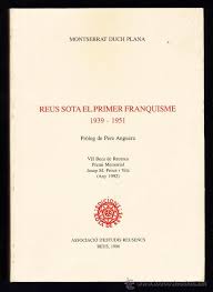 Imagen de portada del libro Reus sota el primer franquisme, 1939-1951