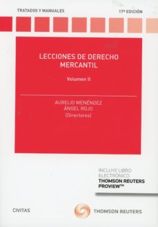 Imagen de portada del libro Lecciones de derecho mercantil