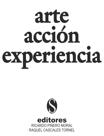 Imagen de portada del libro Arte, acción, experiencia