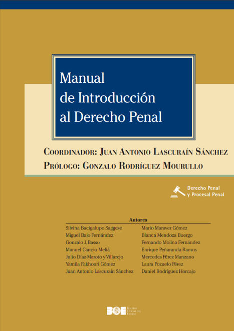 Imagen de portada del libro Manual de introducción al Derecho Penal