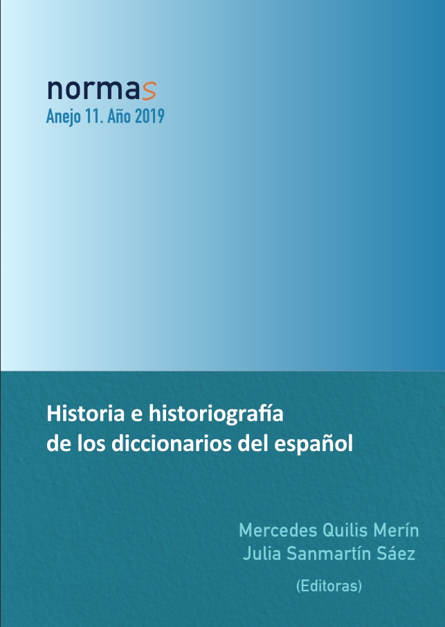 Imagen de portada del libro Historia e historiografía de los diccionarios del español