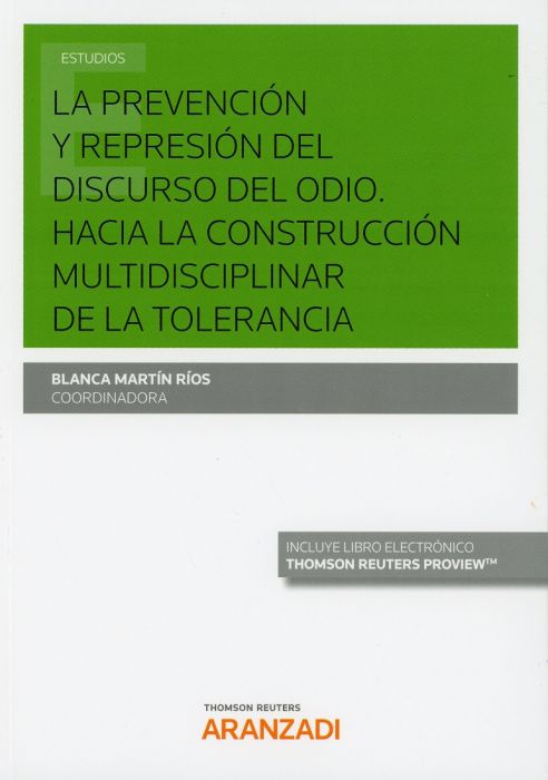 Imagen de portada del libro La prevención y represión del discurso del odio