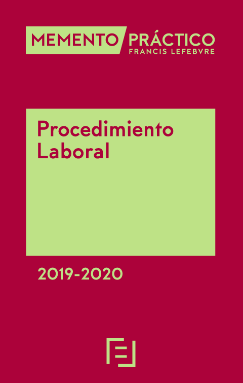 Imagen de portada del libro Memento práctico Francis Lefebvre Procedimiento Laboral 2019-2020