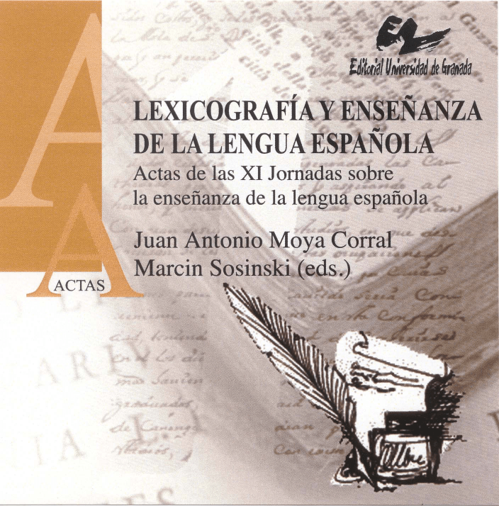 Imagen de portada del libro Lexicografía y enseñanza de la lengua española