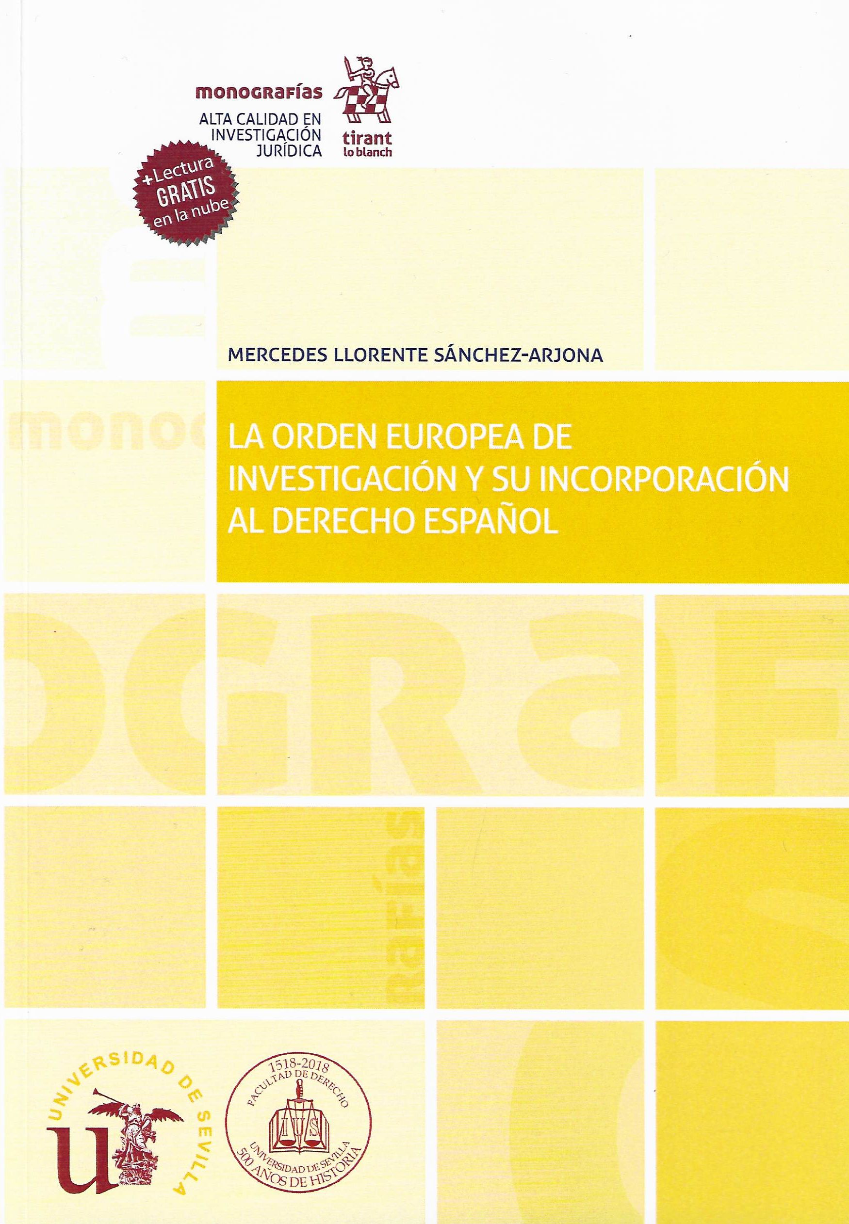 Imagen de portada del libro La orden europea de investigación y su incorporación al derecho español
