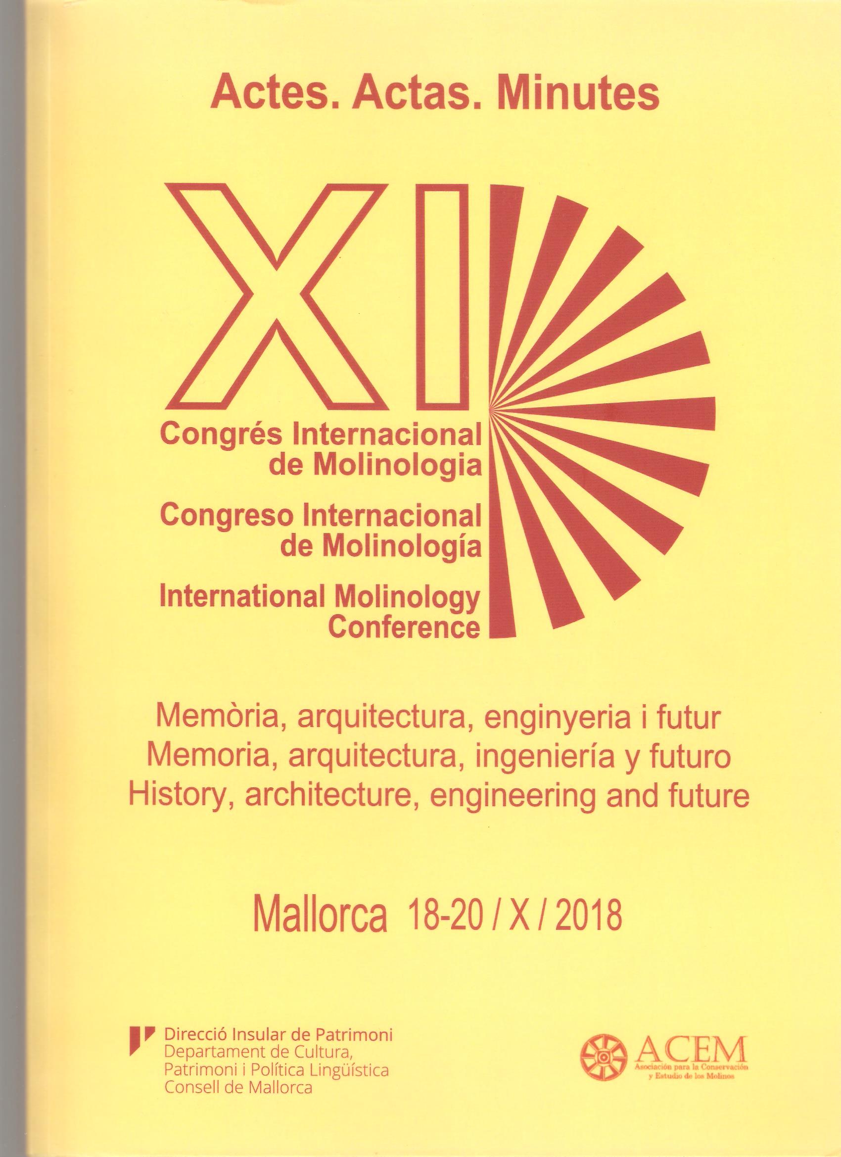 Imagen de portada del libro Actes. XI Congrés Internacional de Molinologia