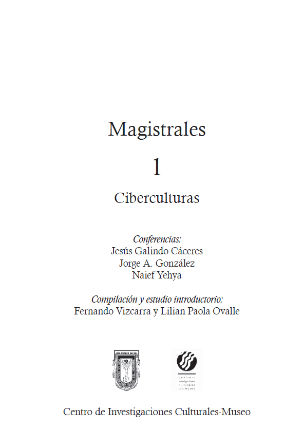 Imagen de portada del libro Magistrales: Ciberculturas