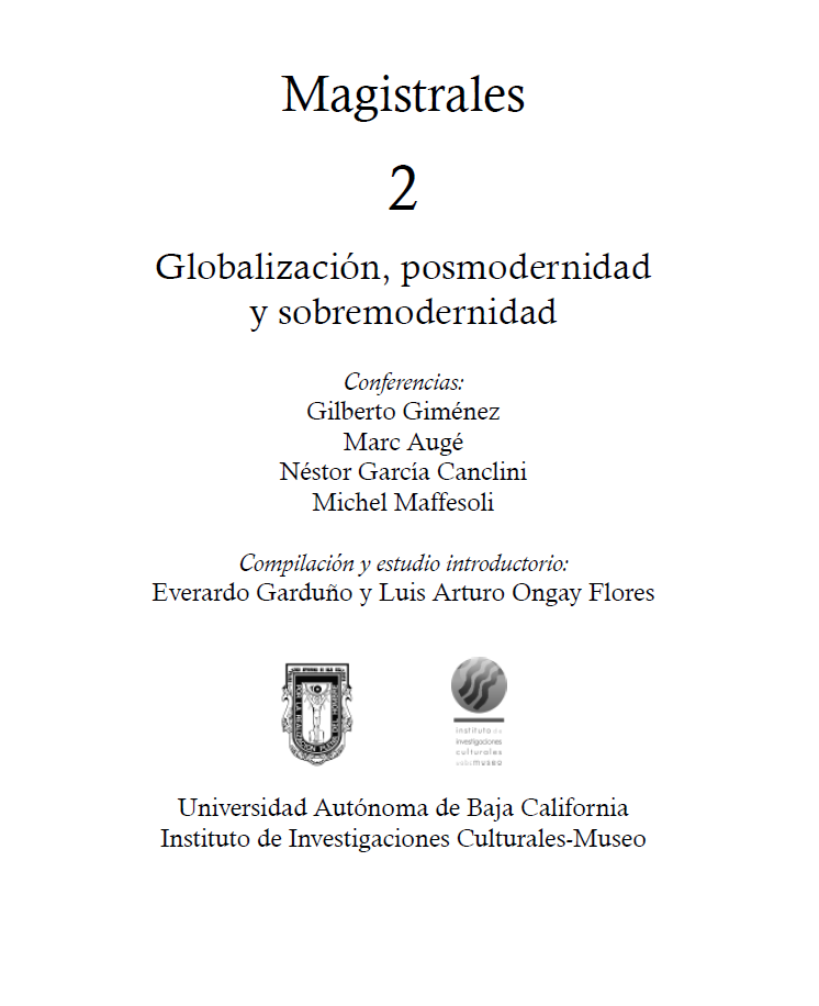 Imagen de portada del libro Magistrales: Globalización, posmodernidad y sobremodernidad