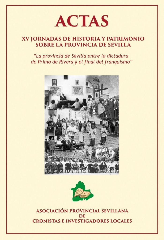 Imagen de portada del libro Actas XV Jornadas de historia y patrimonio sobre la provincia de Sevilla