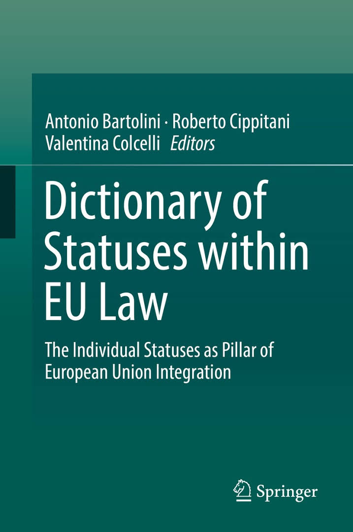 Imagen de portada del libro Dictionary of statuses within EU Law
