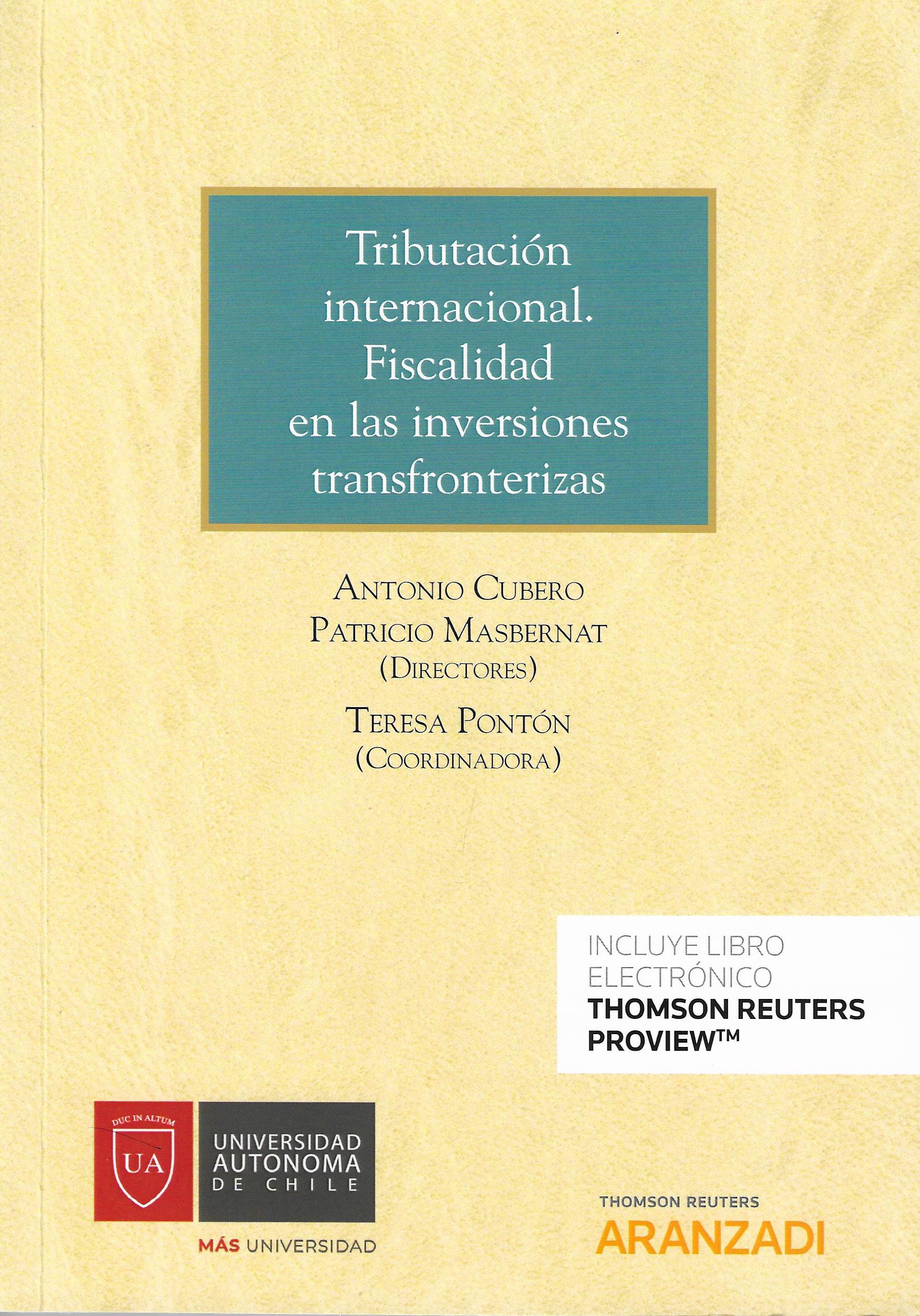 Imagen de portada del libro Tributación internacional. Fiscalidad en las inversiones transfronterizas