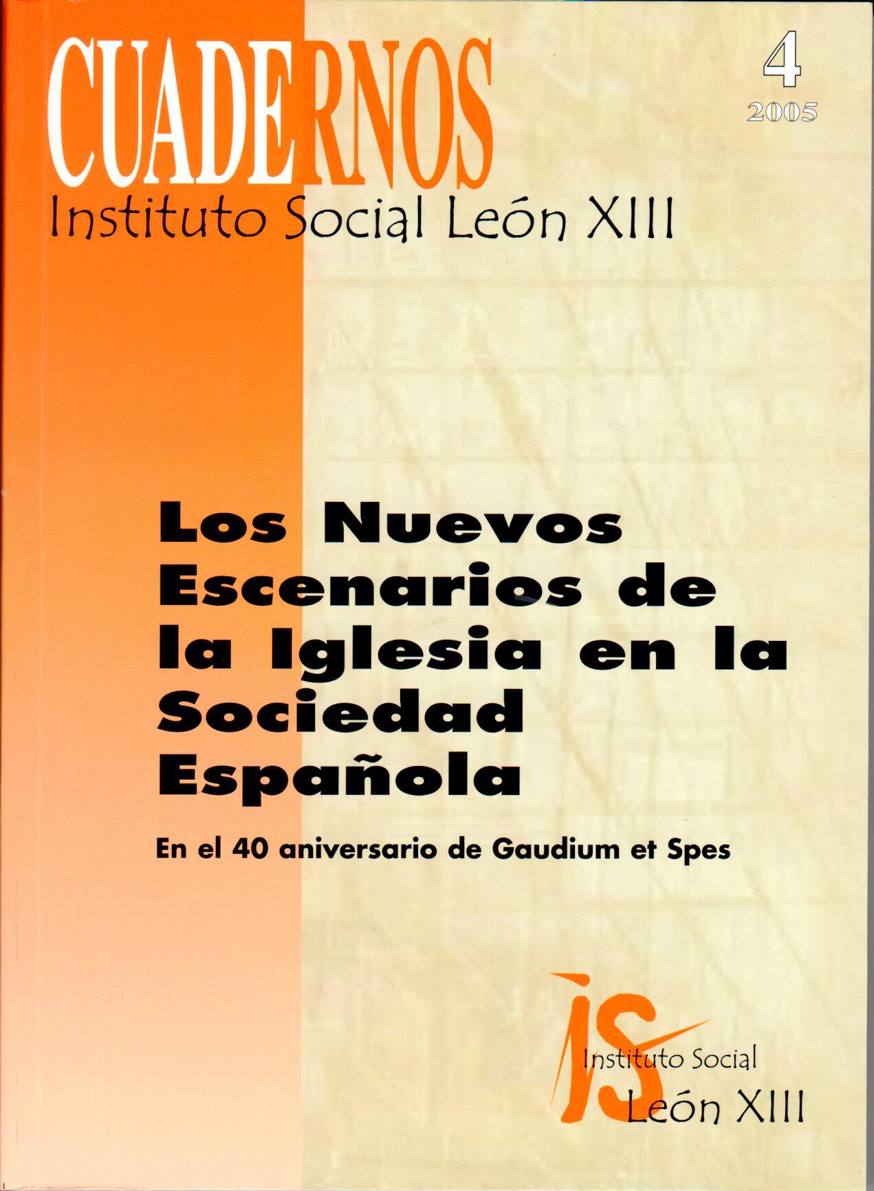 Imagen de portada del libro Los nuevos escenarios de la Iglesia en la sociedad española