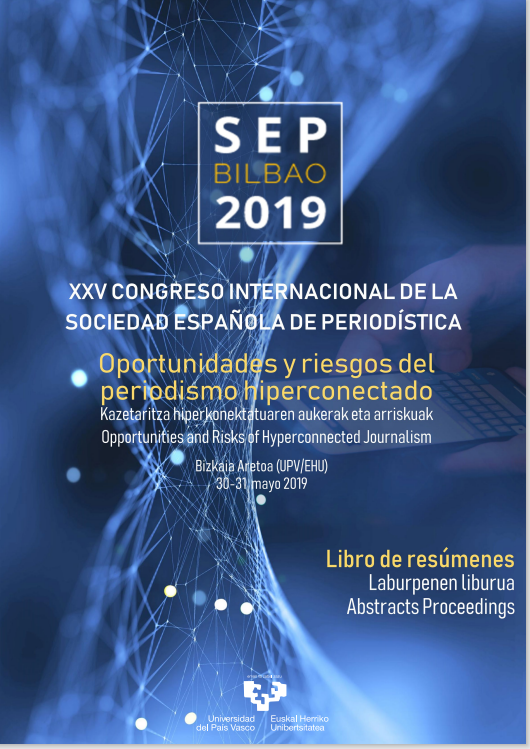 Imagen de portada del libro XXV Congreso Sociedad Española de periodística.