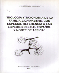Imagen de portada del libro Biología y taxonomía de la familia lichinaceae, con especial referencia a las especies del S.E. español y norte de África