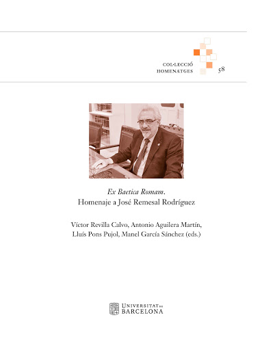 Imagen de portada del libro Ex Baetica Romam : homenaje a José Remesal Rodríguez
