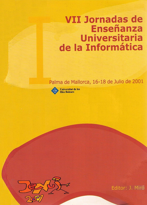 Imagen de portada del libro VII Jornadas de Enseñanza Universitaria de la Informática, JENUI 2001