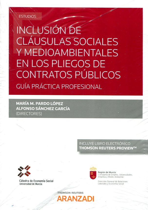 Imagen de portada del libro Inclusión de cláusulas sociales y medioambientales en los pliegos de contratos públicos