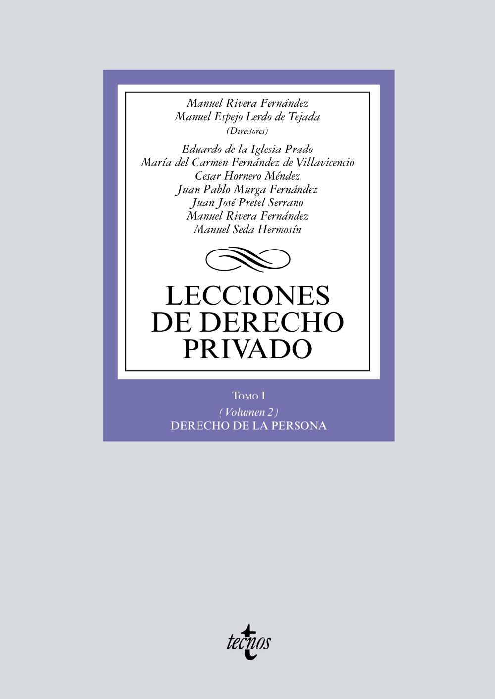 Imagen de portada del libro Lecciones de derecho privado T.1, v.2