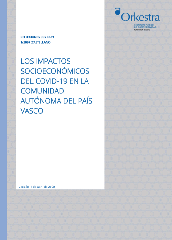 Imagen de portada del libro Los impactos socioeconómicos del COVID-19 en la Comunidad Autónoma del País Vasco