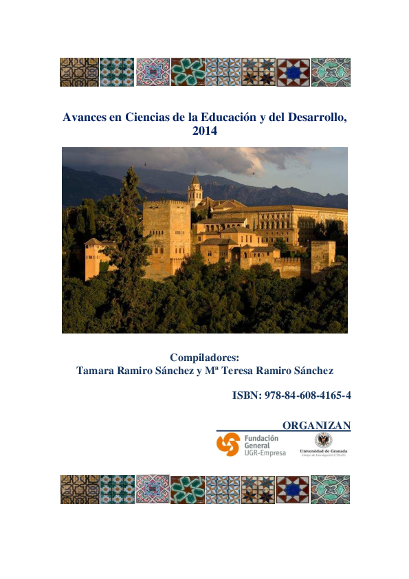 Imagen de portada del libro Avances en Ciencias de la Educación y del Desarrollo, 2014 II Congreso internacional de ciencias de la educación y del desarrollo. Granada (España), 25-27 de Junio de 2014
