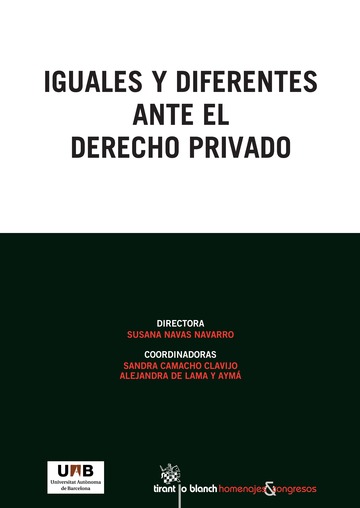 Imagen de portada del libro Iguales y diferentes ante el derecho privado