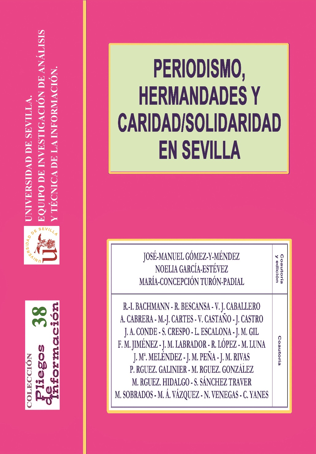 Imagen de portada del libro Periodismo, Hermandades y Caridad/Solidaridad en Sevilla