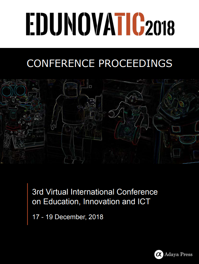 Imagen de portada del libro Edunovatic 2018. Conference Proceedings