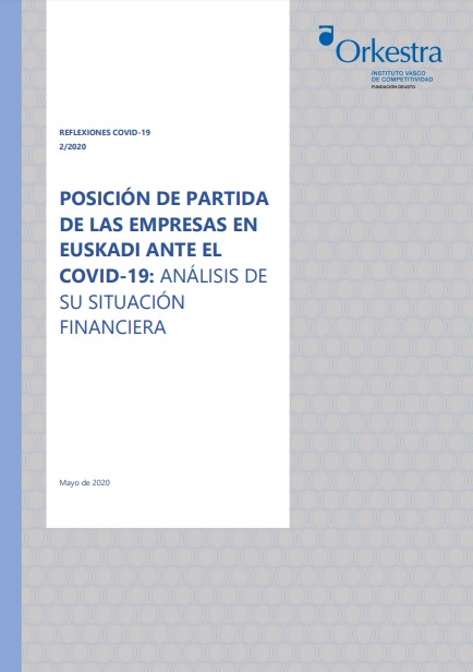 Imagen de portada del libro Posición de partida de las empresas en Euskadi ante el COVID-19