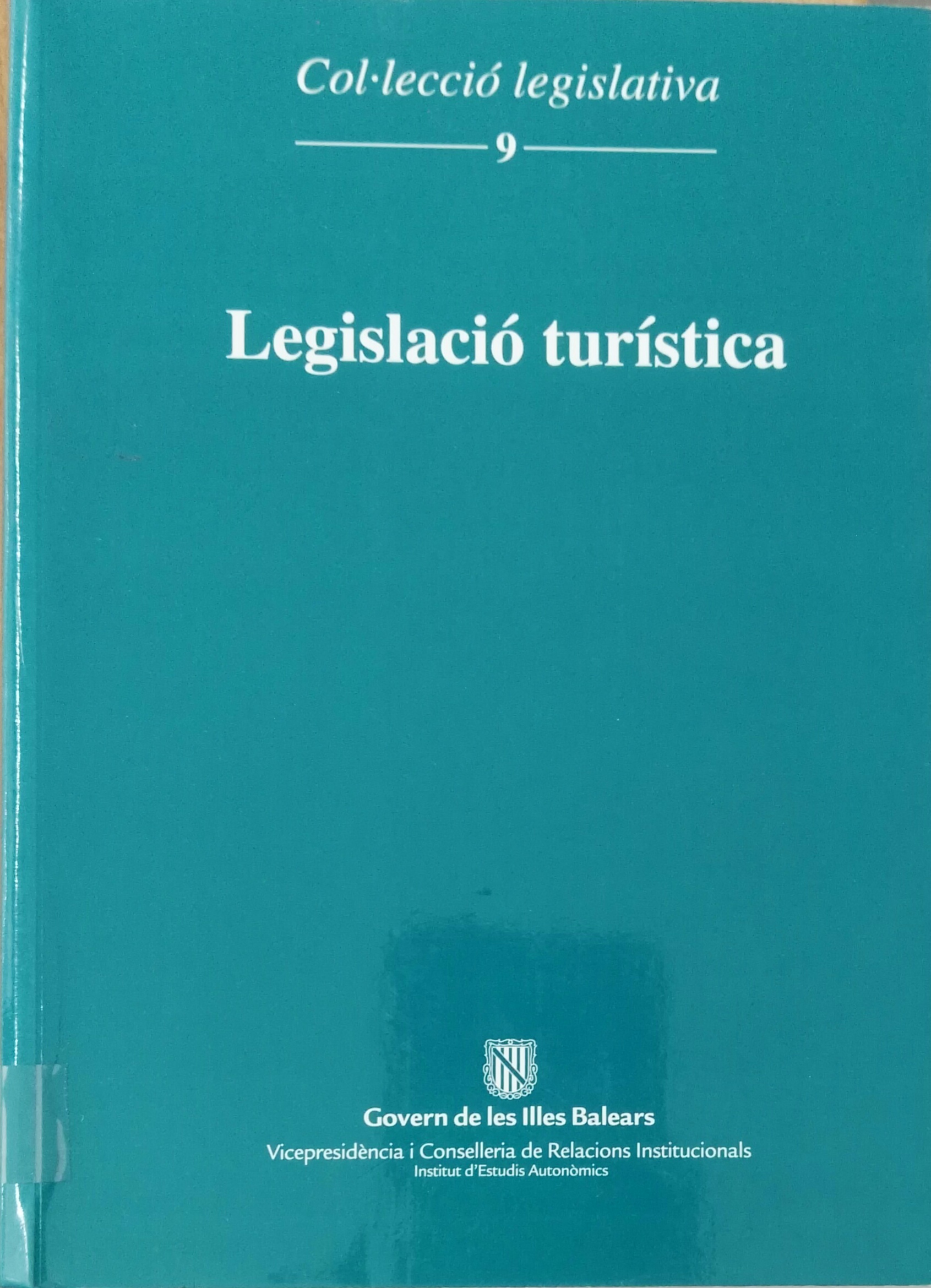 Imagen de portada del libro Legislació turística