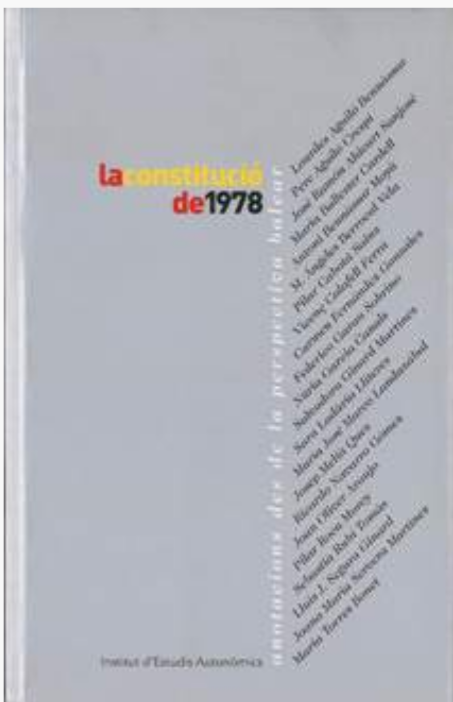 Imagen de portada del libro La Constitució de 1978